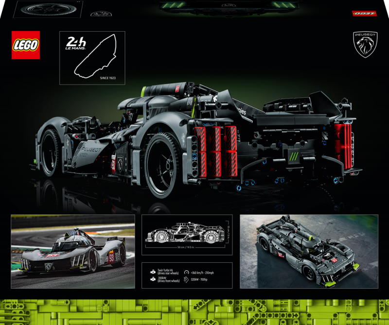 LEGO® Technic 42156 PEUGEOT 9X8 24H Le Mans Hybrid Hypercar