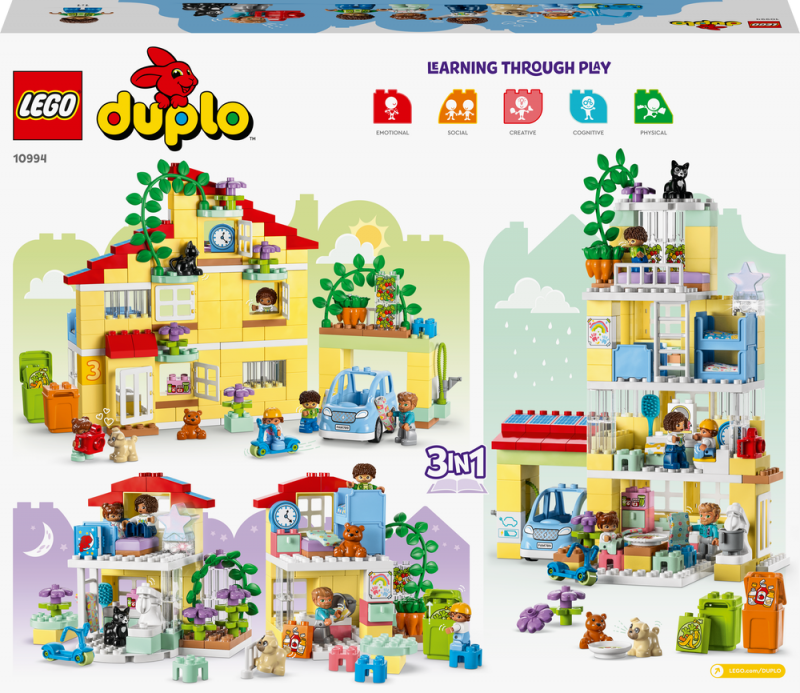 LEGO® DUPLO® 10994 Rodinný dům 3 v 1