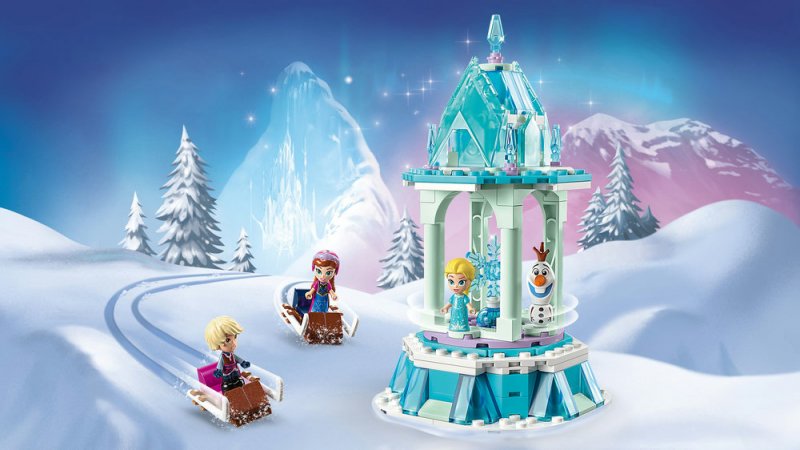 LEGO® I Disney Princess™ 43218 Kouzelný kolotoč Anny a Elsy