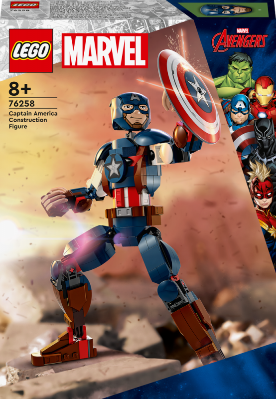 LEGO® Marvel 76258 Sestavitelná figurka: Captain America