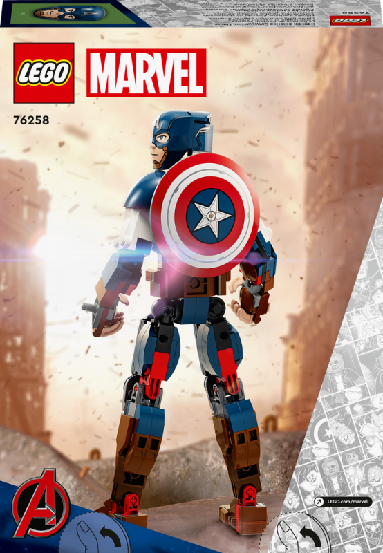 LEGO® Marvel 76258 Sestavitelná figurka: Captain America