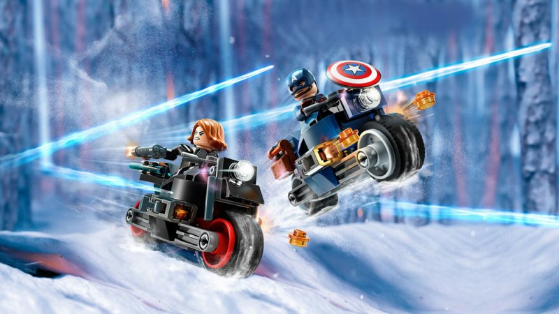 LEGO® Marvel 76260 Black Widow a Captain America na motorkách