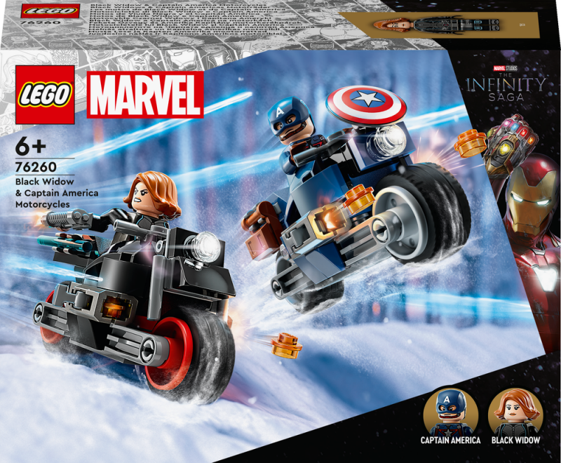 LEGO® Marvel 76260 Black Widow a Captain America na motorkách