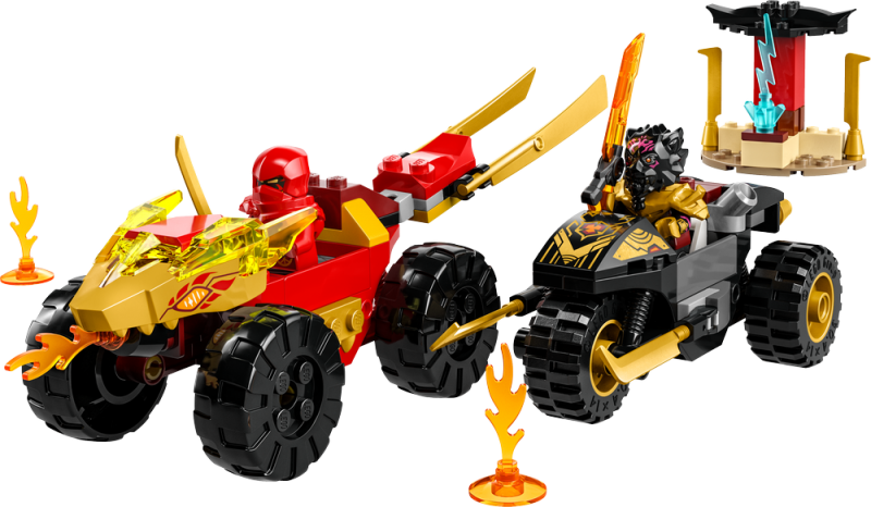 LEGO® NINJAGO® 71789 Kai a Ras v duelu auta s motorkou