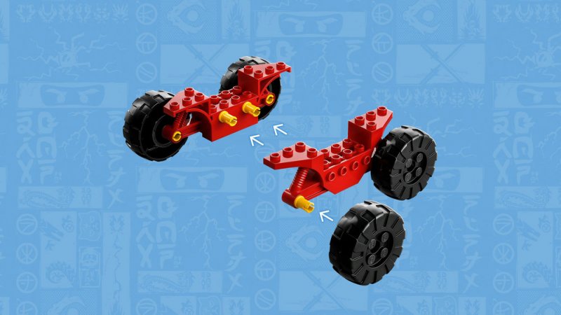 LEGO® NINJAGO® 71789 Kai a Ras v duelu auta s motorkou