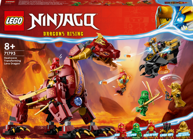 LEGO® NINJAGO® 71793 Heatwave a jeho transformační lávový drak