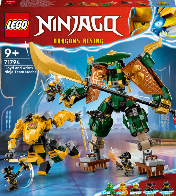 LEGO® NINJAGO® 71794 Lloyd, Arin a jejich tým nindža robotů