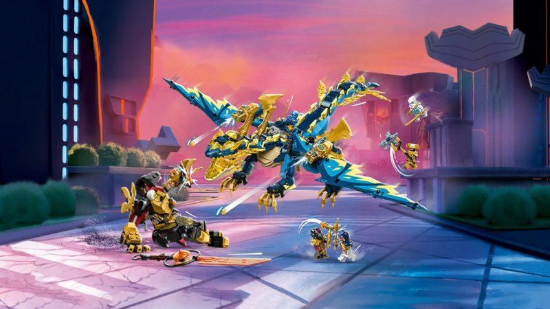 LEGO® NINJAGO® 71796 Živelný drak proti robotovi císařovny