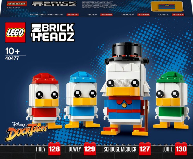 LEGO® BrickHeadz™ │ Disney 40477 Strýček Skrblík, Dulík, Bubík a Kulík