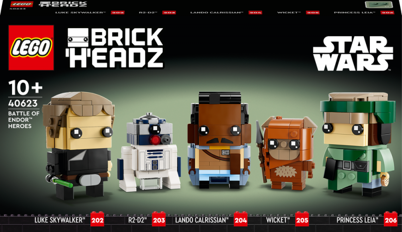 LEGO® BrickHeadz™ Star Wars™ 40623 Hrdinové bitvy o planetu Endor™