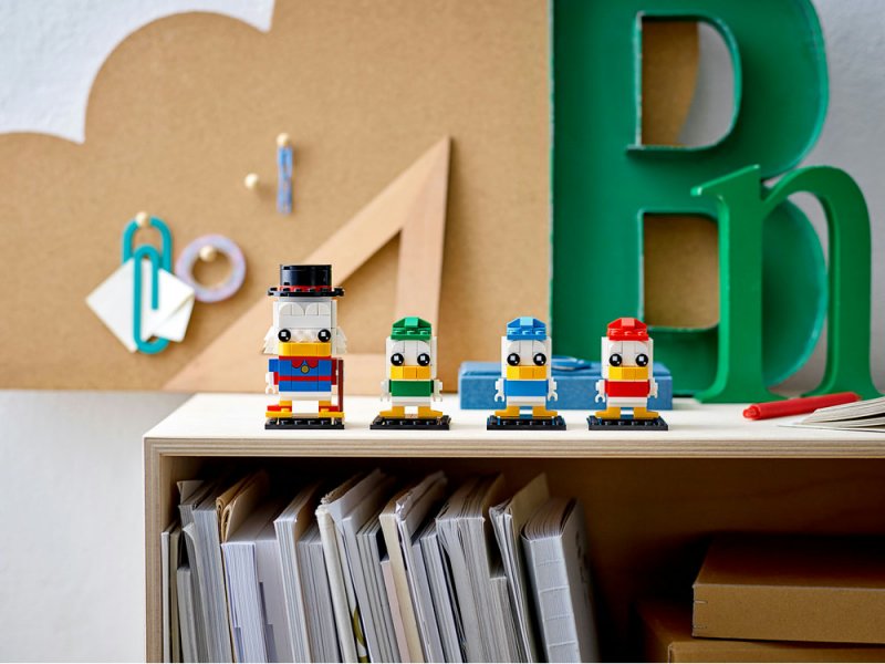 LEGO® BrickHeadz™ │ Disney 40477 Strýček Skrblík, Dulík, Bubík a Kulík
