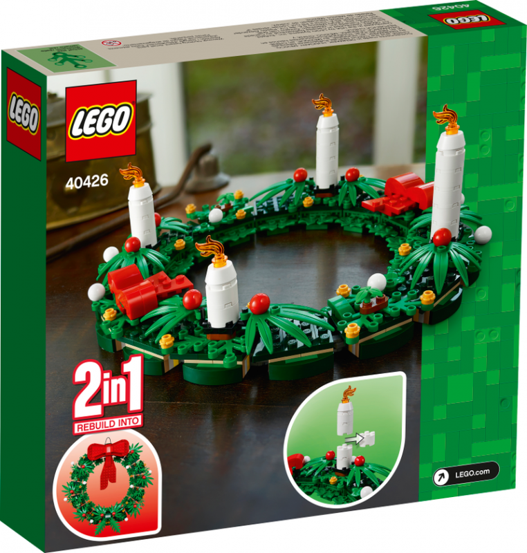 LEGO® Iconic 40426 Vánoční věnec 2 v 1