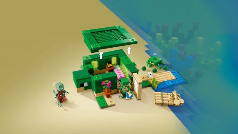 LEGO® Minecraft® 21254 Želví domek na pláži