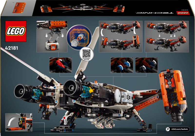 LEGO® Technic 42181 VTOL Vesmírná loď na přepravu těžkého nákladu LT81