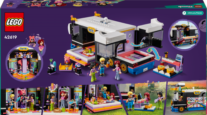 LEGO® Friends 42619 Autobus pro turné popových hvězd