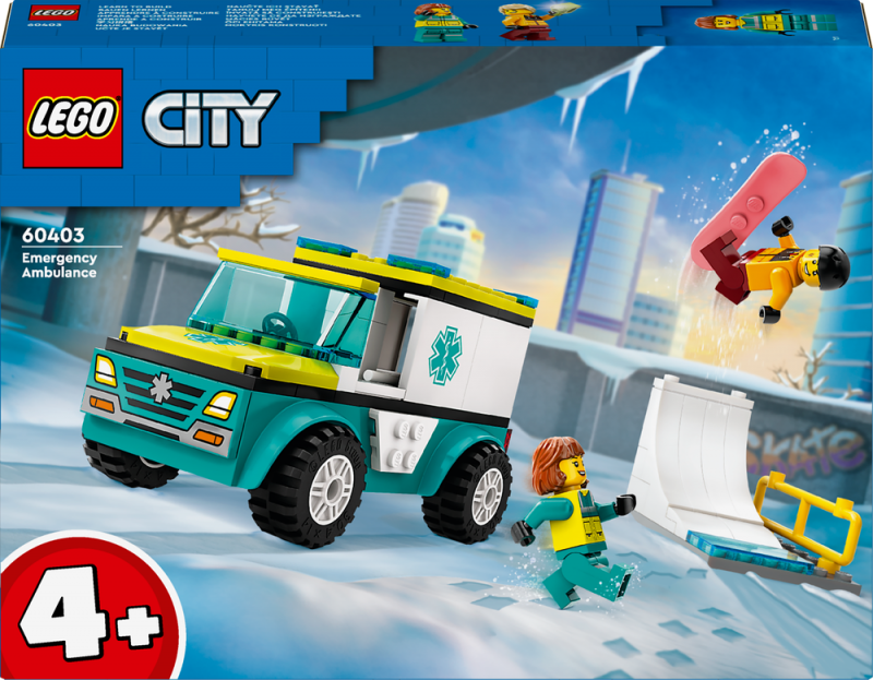 LEGO® City 60403 Sanitka a snowboardista