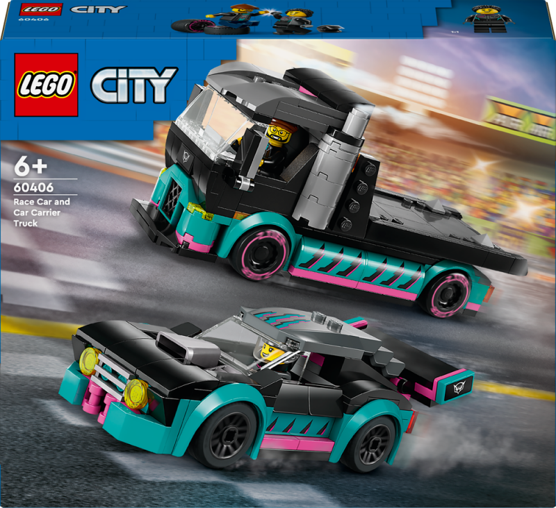 LEGO® City 60406 Kamión se závodním autem