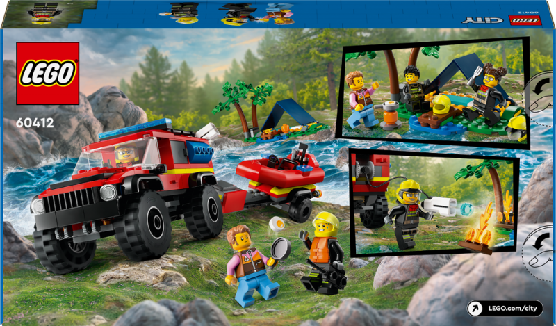 LEGO® City 60412 Hasičský vůz 4x4 a záchranný člun