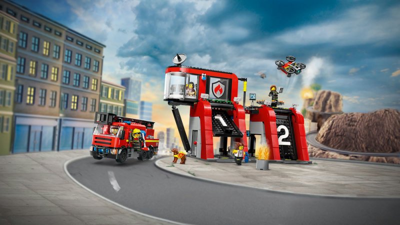 LEGO® City 60414 Hasičská stanice s hasičským vozem