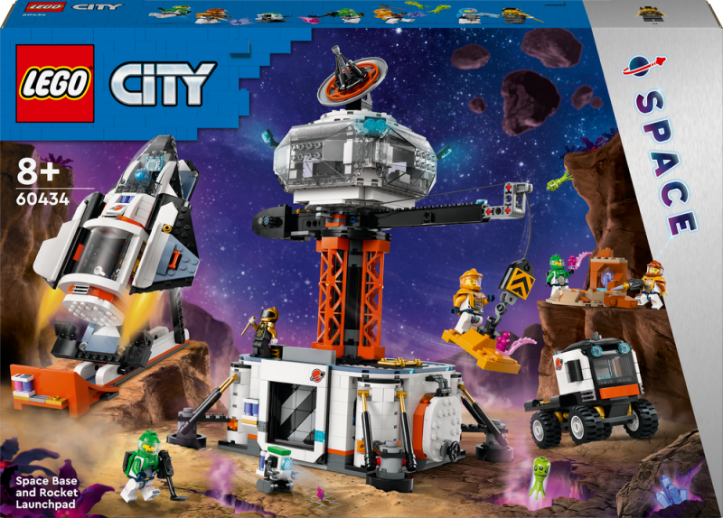 LEGO® City 60434 Vesmírná základna a startovací rampa pro raketu