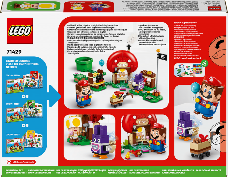 LEGO® Super Mario™ 71429 Nabbit v Toadově obchůdku – rozšiřující set