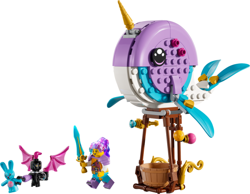 LEGO® DREAMZzz™ 71472 Izzie a její horkovzdušný balón ​ve tvaru narvala