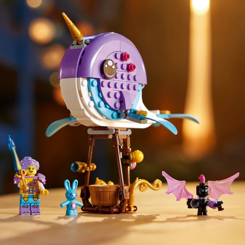 LEGO® DREAMZzz™ 71472 Izzie a její horkovzdušný balón ​ve tvaru narvala