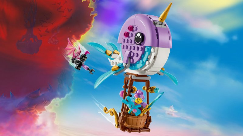 LEGO® DREAMZzz™ 71472 Izzie a její horkovzdušný balón ​ve tvaru narvala