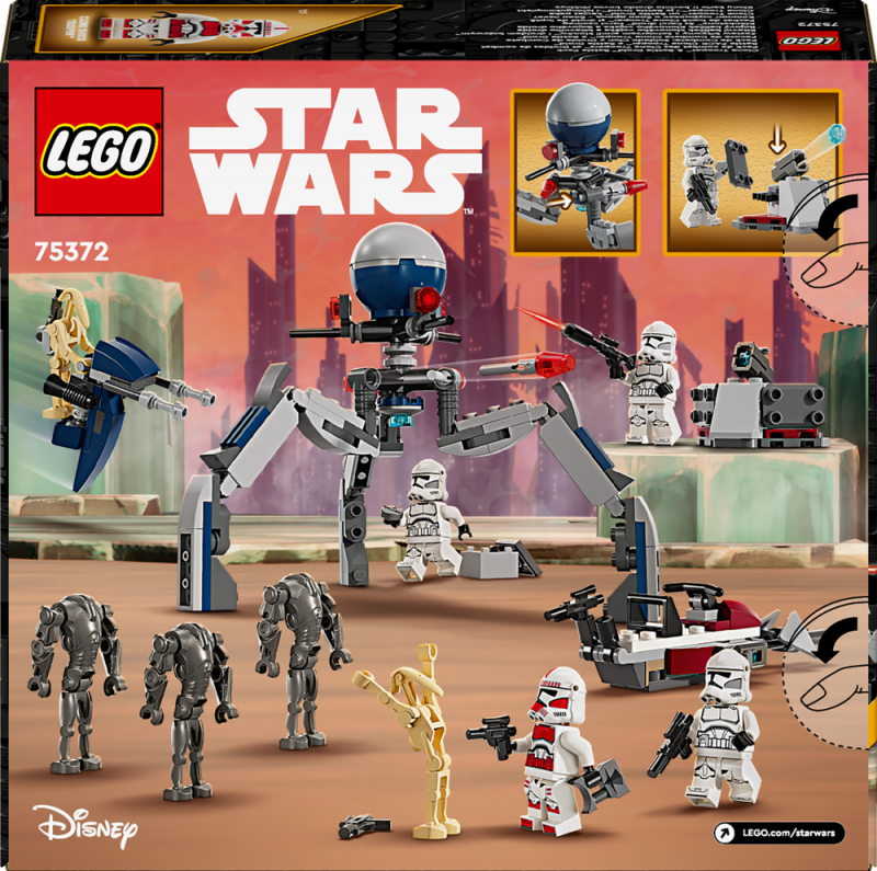 LEGO® Star Wars™ 75372 Bitevní balíček klonového vojáka a bitevního droida