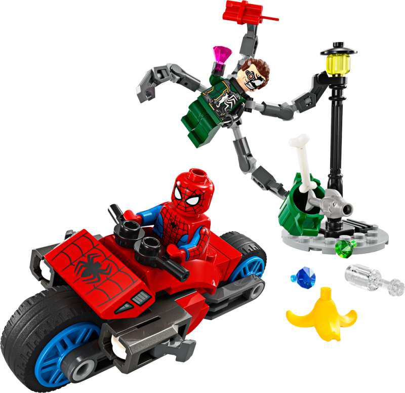 LEGO® Marvel 76275 Honička na motorce: Spider-Man vs. Doc Ock