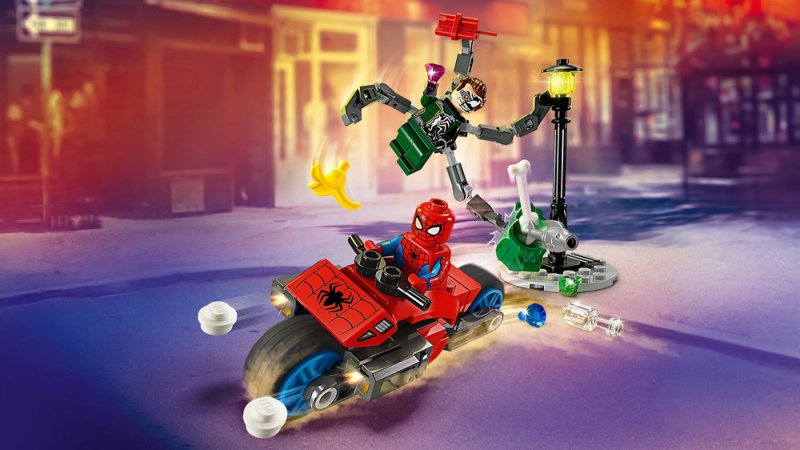 LEGO® Marvel 76275 Honička na motorce: Spider-Man vs. Doc Ock