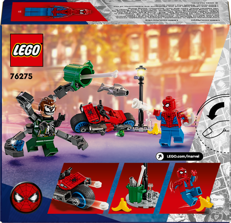 LEGO® Marvel 76275 Honička na motorce: Spider-Man vs. Doc Ock