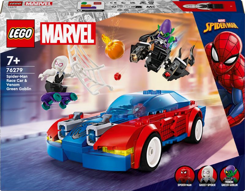 LEGO® Marvel 76279 Spider-Manovo závodní auto a Venom Zelený goblin