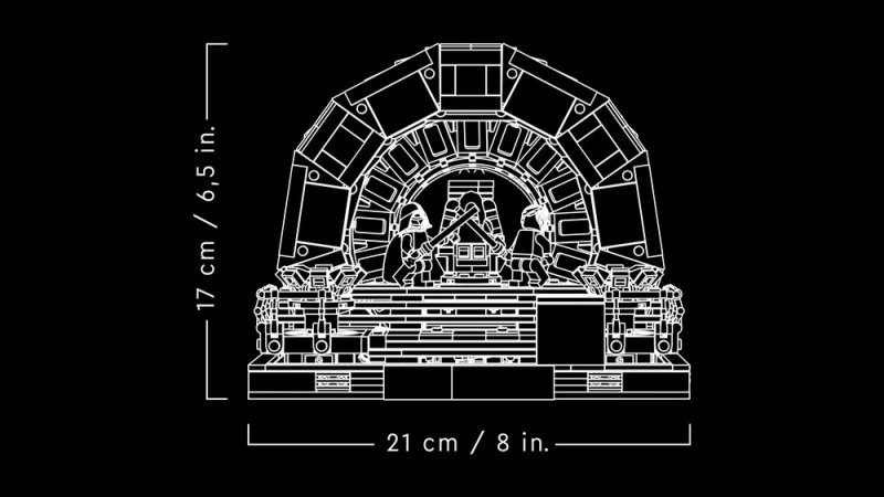 LEGO® Star Wars™ 75352 Císařův trůnní sál – diorama