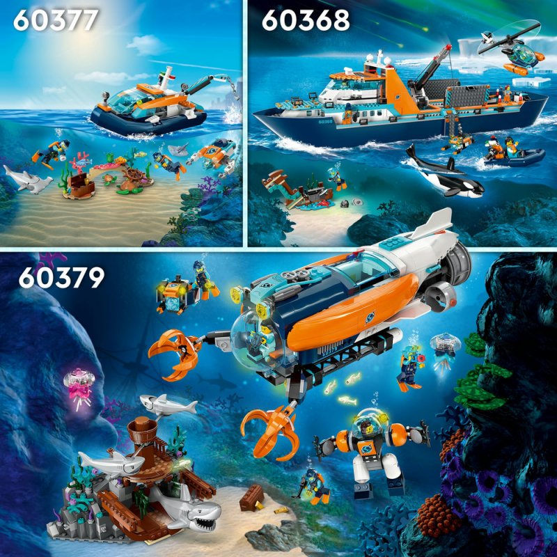 LEGO® City 60377 Průzkumná ponorka potápěčů