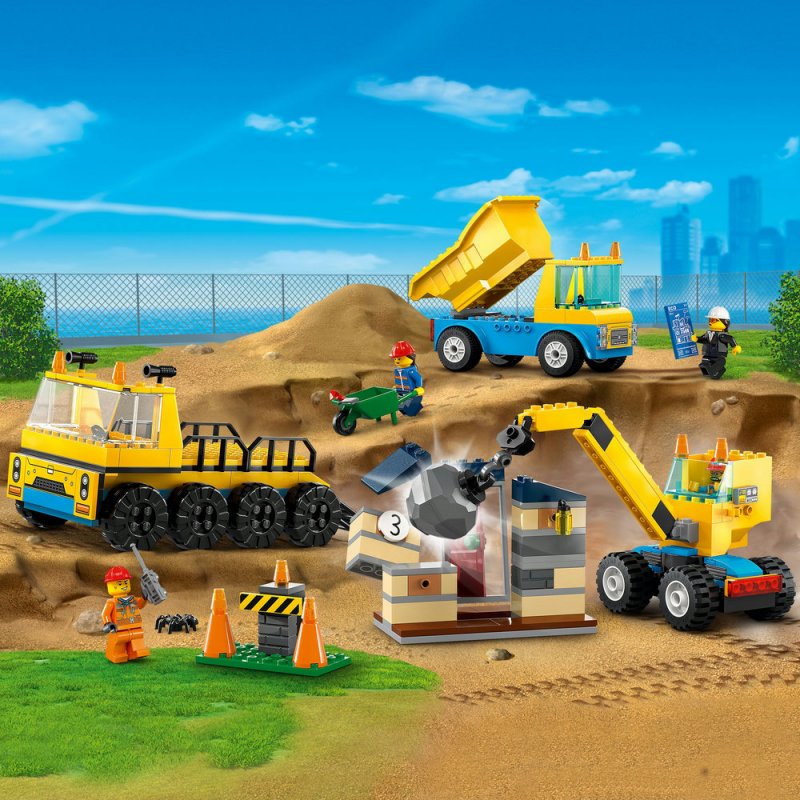 LEGO® City 60391 Vozidla ze stavby a demoliční koule