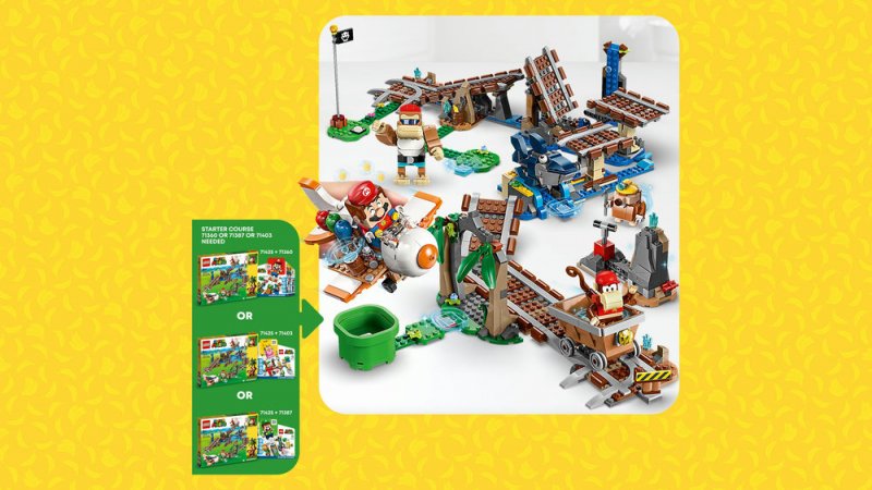 LEGO® Super Mario™ 71425 Diddy Kongova jízda v důlním vozíku – rozšiřující set