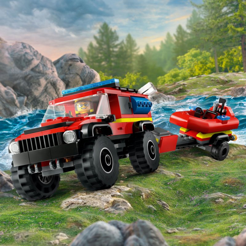 LEGO® City 60412 Hasičský vůz 4x4 a záchranný člun