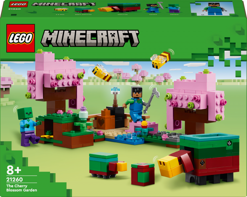 LEGO® Minecraft® 21260 Zahrada s rozkvetlými třešněmi