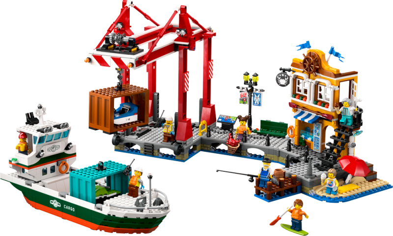 LEGO® City 60422 Přístav s nákladní lodí