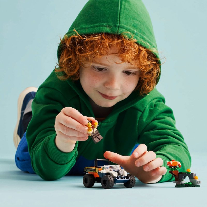 LEGO® City 60424 Čtyřkolka na průzkum džungle – mise panda červená