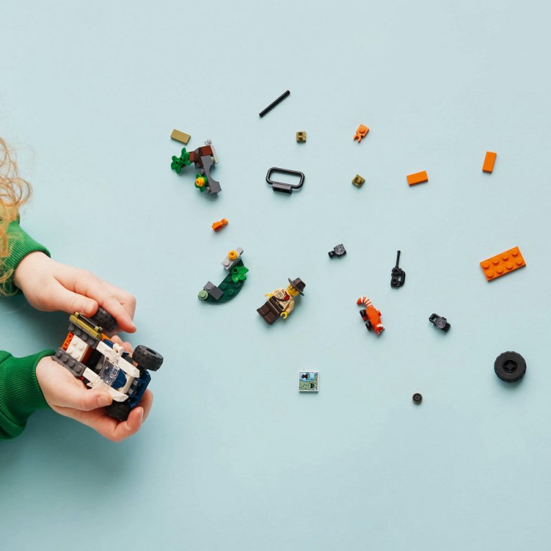 LEGO® City 60424 Čtyřkolka na průzkum džungle – mise panda červená
