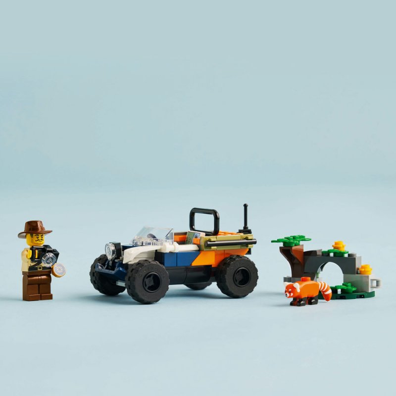 LEGO® City 60424 Čtyřkolka na průzkum džungle – mise panda červená