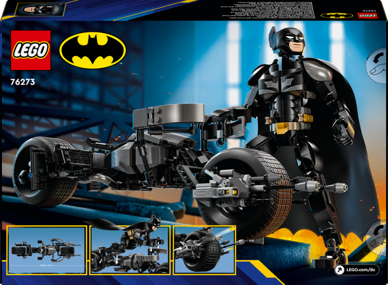 LEGO® DC Batman™ 76273 Sestavitelná figurka: Batman™ a motorka Bat-Pod