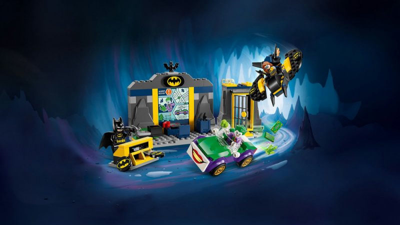 LEGO® DC 76272 Batmanova jeskyně a Batman™, Batgirl™ a Joker™