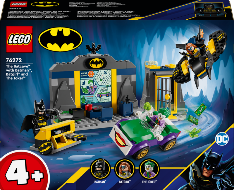 LEGO® DC 76272 Batmanova jeskyně a Batman™, Batgirl™ a Joker™