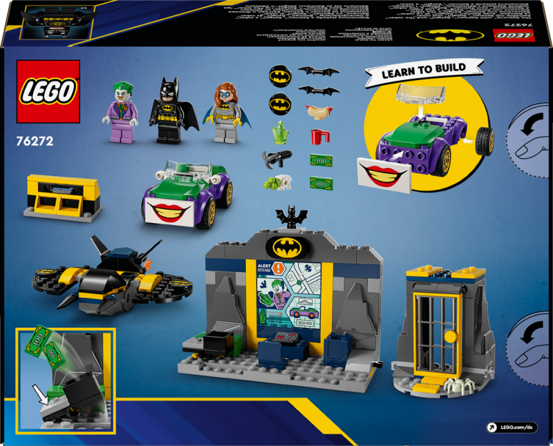 LEGO® DC Batman™ 76272 Batmanova jeskyně a Batman™, Batgirl™ a Joker™