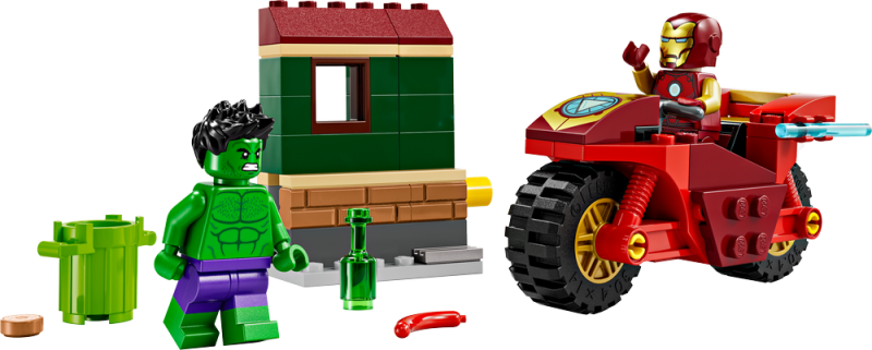 LEGO® Marvel 76287 Iron Man s motorkou a Hulk