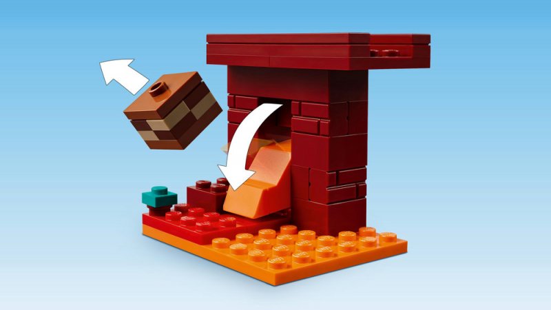 LEGO® Minecraft® 21266 Lávová bitva v Netheru