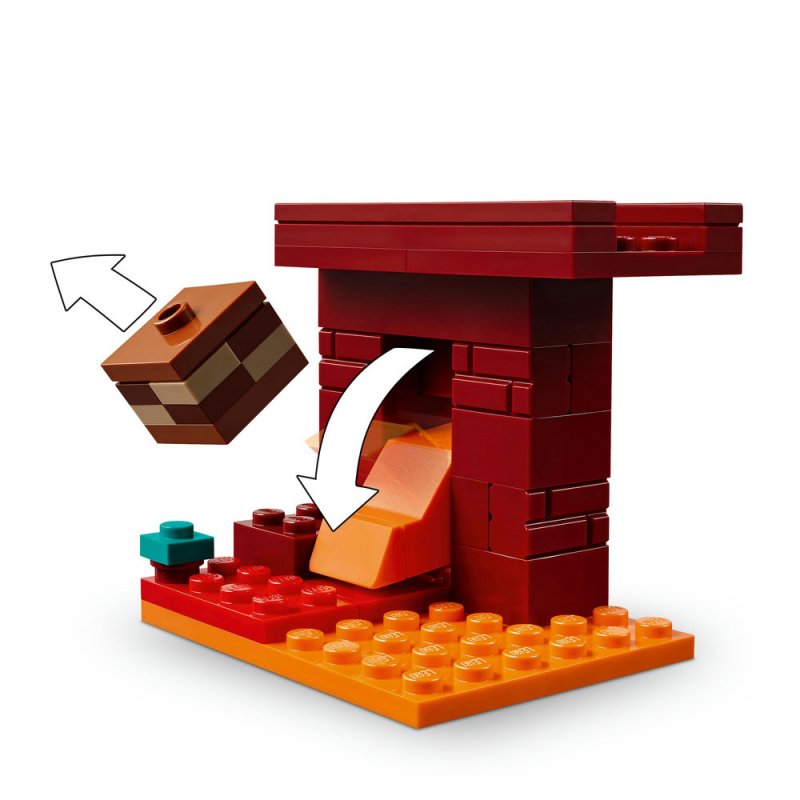 LEGO® Minecraft® 21266 Lávová bitva v Netheru